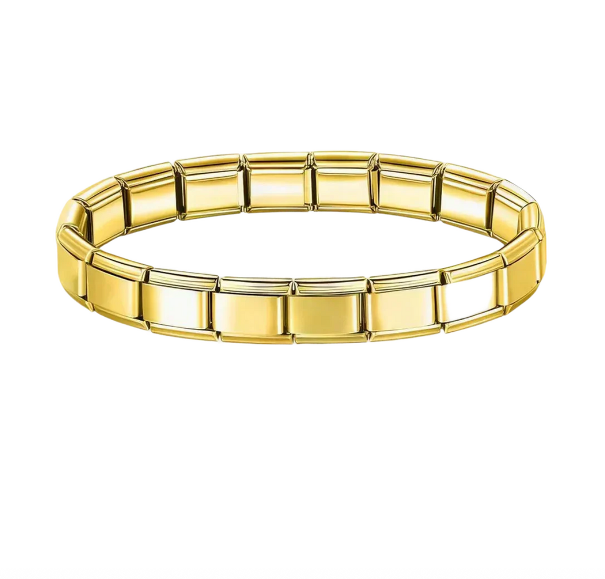 Bracelet italien modulable – acier inoxydable or ou argent