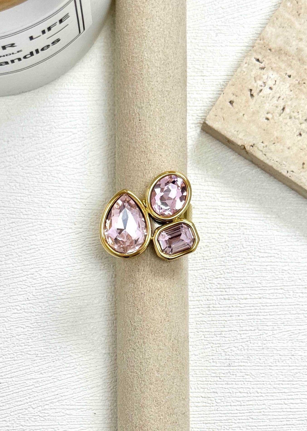 bague pink gemme